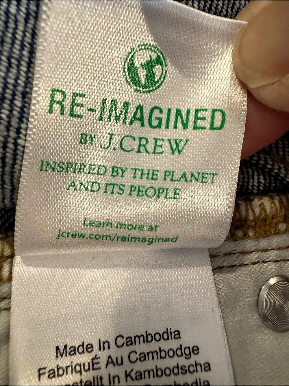 J.Crew 9" Demi-Boot Crop Jean Bootcut Jeans in Blue Waist 26 - Picture 14 of 15